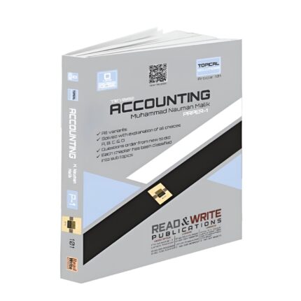 Accounting A Level MCQs P1 Topical Past Papers Art #111 Front cover