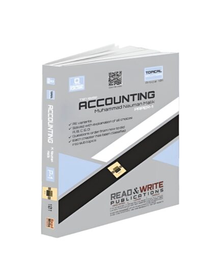 Accounting A Level MCQs P1 Topical Past Papers Art #111 Front cover