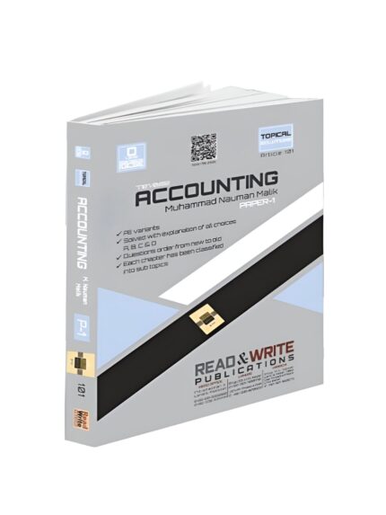 Accounting A Level MCQs P1 Topical Past Papers Art #111 Front cover