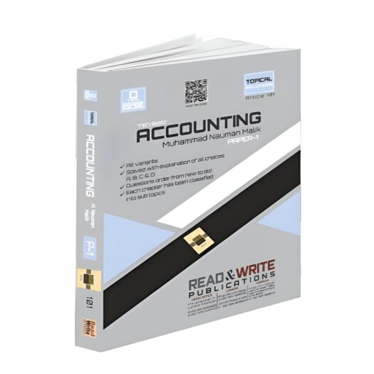 Accounting A Level MCQs P1 Topical Past Papers Art #111 Front cover