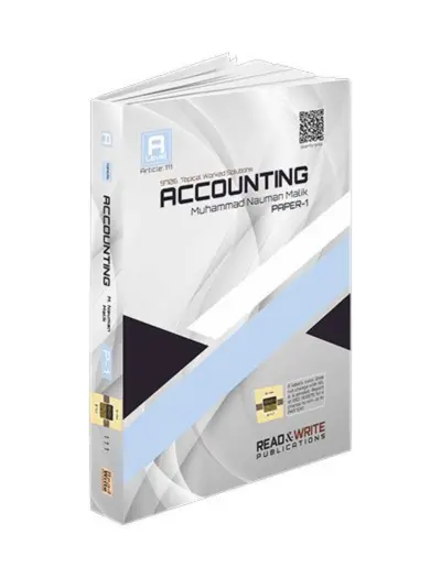 Accounting A Level MCQs P1 Topical Past Papers Article No111 Book Cover