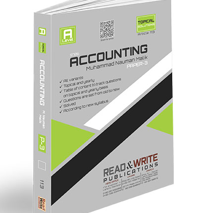 Accounting A2 Level P3 Topical Solved Art #113 fornt book cover
