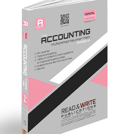 Accounting A2 Level Paper 4 P4 Yearly Topical Art #117 book cover