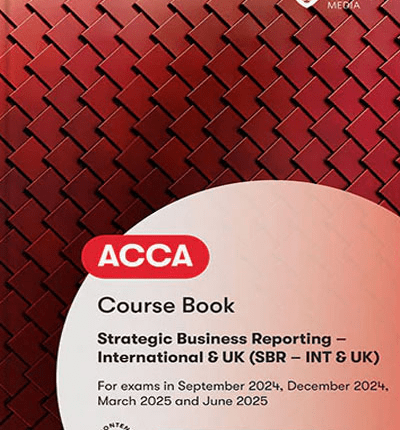 BPP ACCA Strategic Business Reporter (SBR) Workbook 2024 Book Cover