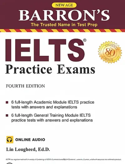 Barrons IELTS Practice Exams 4th edition Book cover