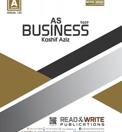 Business AS Level Notes by Kashif Aziz Article No 133 front cover