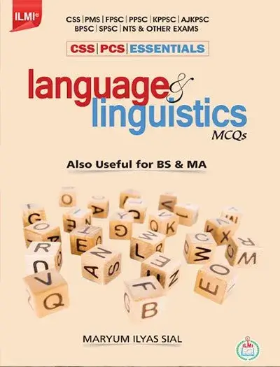 CSS Essentials Language & Linguistics MCQs by Maryum Ilyas Siyal – ILMI KITAB KHANA book cover