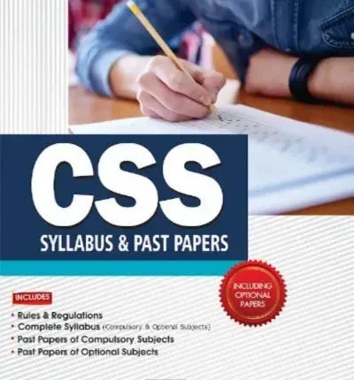 CSS Syllabus and Past Papers including Optional Papers HSM 2026 Edition book cover