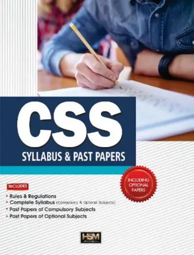 CSS Syllabus and Past Papers including Optional Papers HSM 2026 Edition book cover