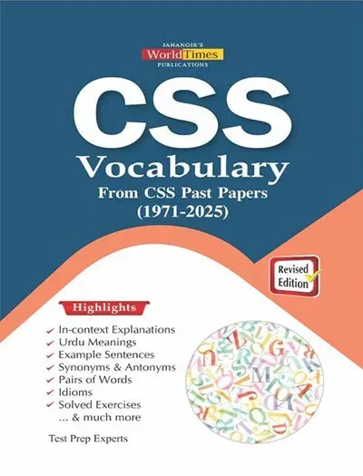 CSS Vocabulary From CSS Past Papers (1971-2025) By JWT latest book cover