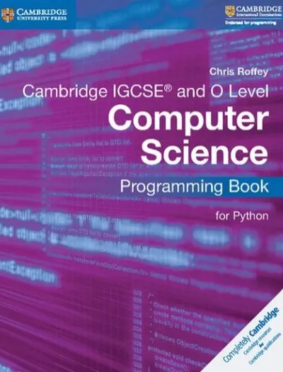 Cambridge IGCSE Computer Science Programming Book Python Book Cover