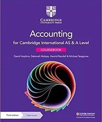 Cambridge AS & A Level Accounting Coursebook 3rd Edition – Book Cover