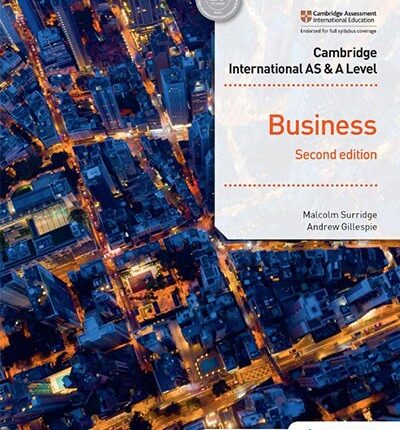 "Cambridge International AS & A Level Business Hodder 2nd Edition - Front Cover Image"