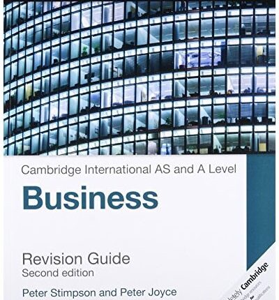 Cambridge International AS & A Level Business Revision Guide 2nd Edition Front Cover