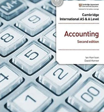 Cambridge International AS and A Level Accounting 2nd Edition Hodder Book Cover