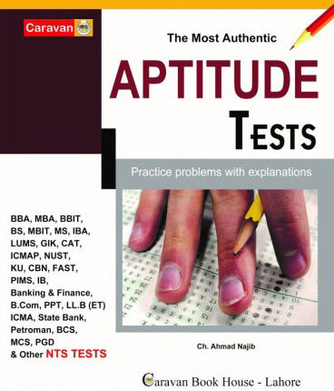 BCAT Aptitude Test 2025 by Chaudhry Ahmed Najib – Caravan Book cover for BCAT entry test preparation