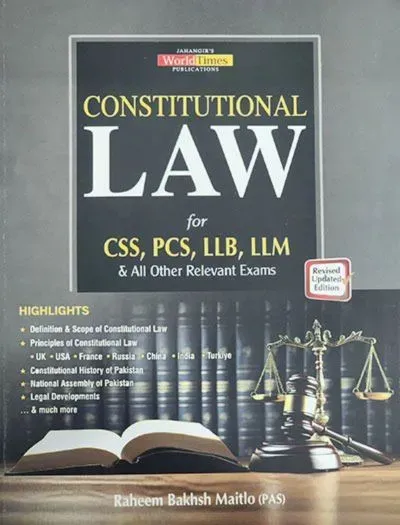 Constitutional Law (MCQs) - Jahangir World Times book cover