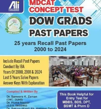 Dow Grads MCQs MDCAT Past Papers 2025 Edition book cover