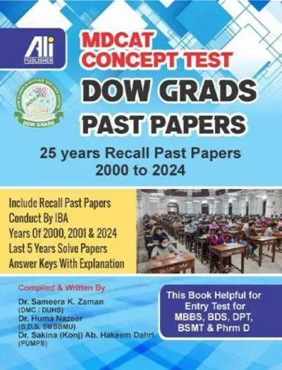 Dow Grads MCQs MDCAT Past Papers 2025 Edition book cover