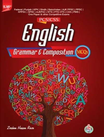 English Grammar & Composition MCQs PCS CSS - ILMI KITAB KHANA Book Cover