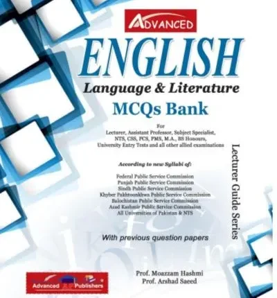 English Language & Literature MCQs Bank By Moazzam Hashmi book cover