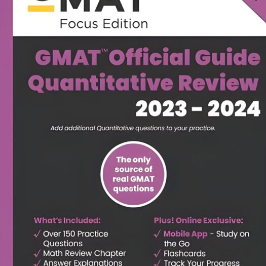 GMAT Official Guide 2023-2024 Quantitative Review Book Cover