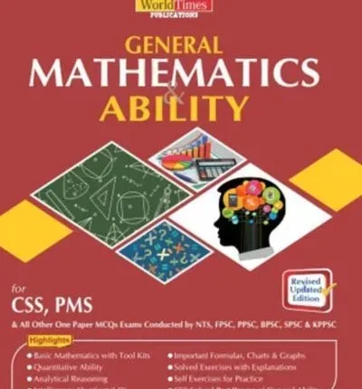 General Mathematics Ability CSS PMS By Asad Aziz - JWT book cover
