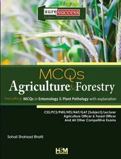 HSM Agriculture and Forestry MCQs – HSM Publishers book cover