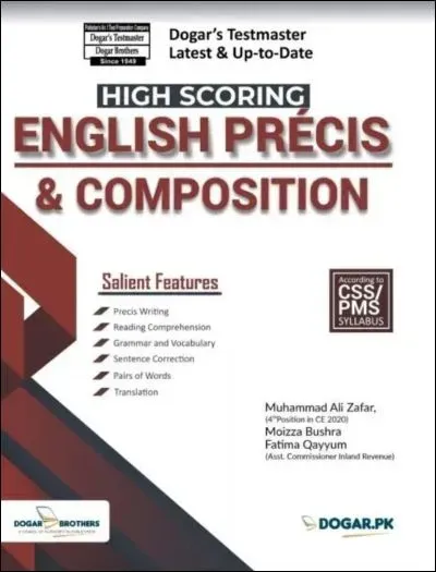 High Scoring English Precis and Composition By M Ali Zafar book cover