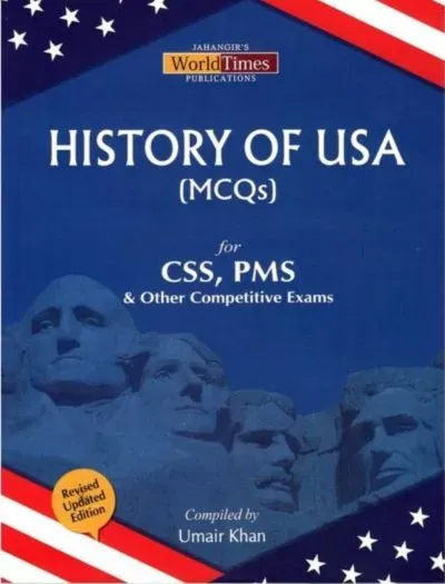 History of USA MCQs By Umair Khan - JWT book cover