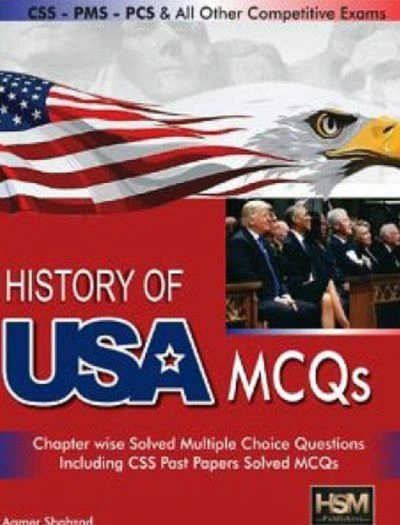 History of USA MCQs – HSM Publishers book cover