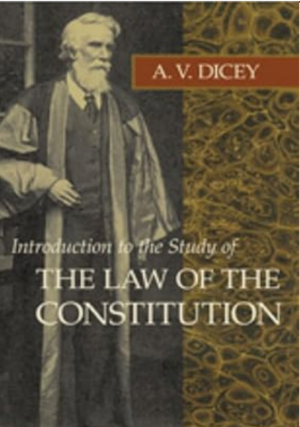 Introduction to the Study of the Law of the Constitution by A. V. Dicey book cover