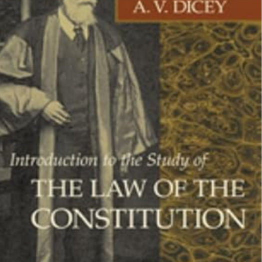 Introduction to the Study of the Law of the Constitution by A. V. Dicey book cover