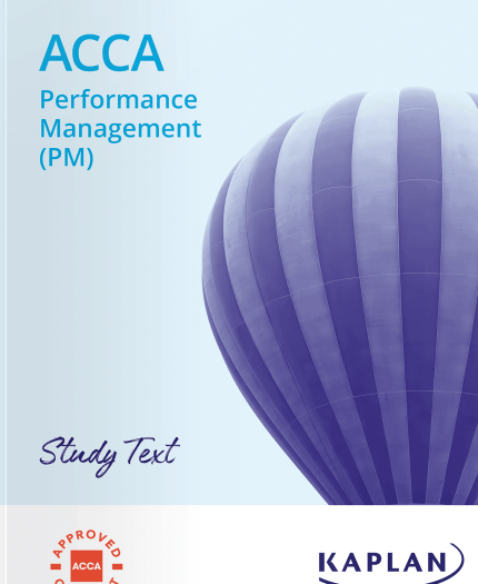 Kaplan ACCA F5 Performance Management (PM) Study Text 2025-2026 Image book cover