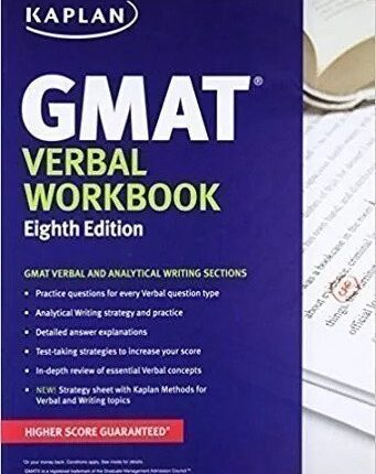 Kaplan GMAT Verbal Workbook 8th Edition Cover Image