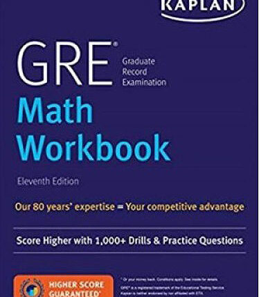 Kaplan GRE Math Workbook 11th Edition book cover