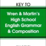 Key To Wren and Martin High School English Grammar and Composition latest book cover