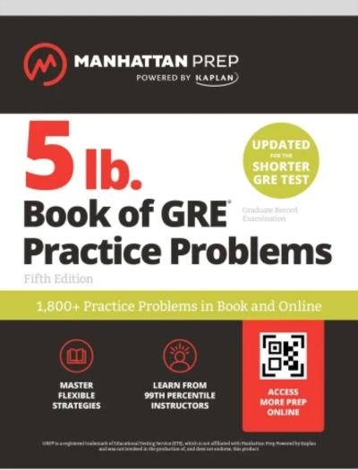 Manhattan 5 lb. Book of GRE Practice Problems 5rd Edition Cover