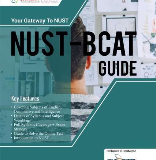 NUST BCAT Guide Latest Edition by Dogar Brothers – Book Cover for Entry Test Preparation.
