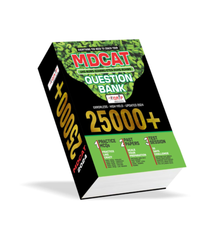 "GRIP MDCAT 25000+ Question Bank 2024 Latest Edition: Boost your preparation with over 25,000 practice questions and detailed solutions for MDCAT success."