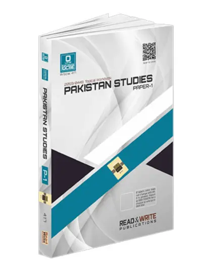 Pakistan Studies O Level P1 Topical Unsolved Article 417 Cover