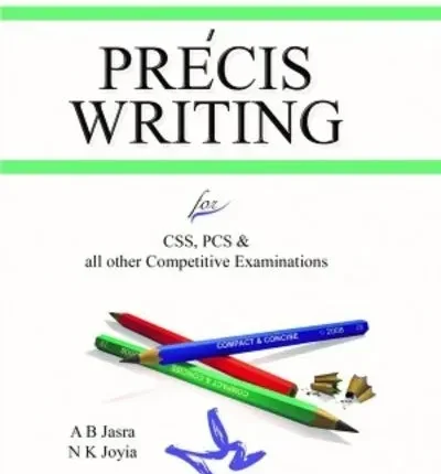 Precis Writing CSS PMS PCS By A B Jasra and NK Joyia – Caravan book cover