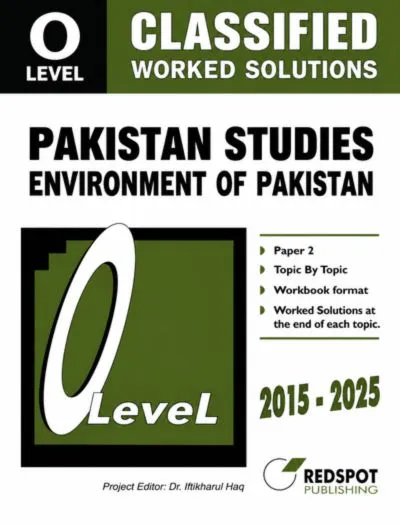 Redspot O Level Pakistan Studies Geography Classified Paper 2 2026 Edition cover