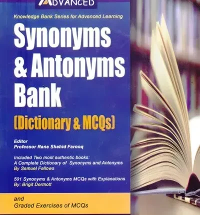 Synonyms & Antonyms Bank By Rana Shahid Farooq – Advanced book cover