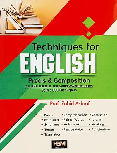 Techniques For English Precis & Composition By Zahid Ashraf HSM book cover