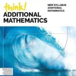 Cover of the Think! Additional Mathematics textbook featuring a wave and mathematical symbols, published by Oxford.