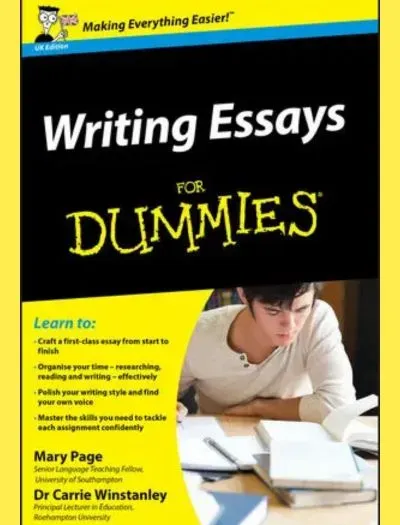 Writing Essays For Dummies book cover
