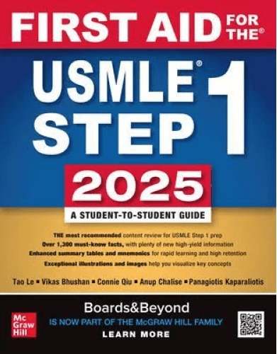 First Aid for USMLE Step 1 2025 book cover