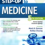 Step-Up to Medicine 5th Edition book cover featuring medical illustrations and text, ideal for medical students and professionals.