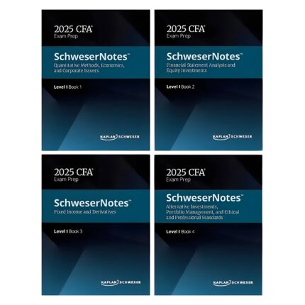 "Kaplan Schweser CFA Level 1 2025 Notes 4-Book Set in Pakistan